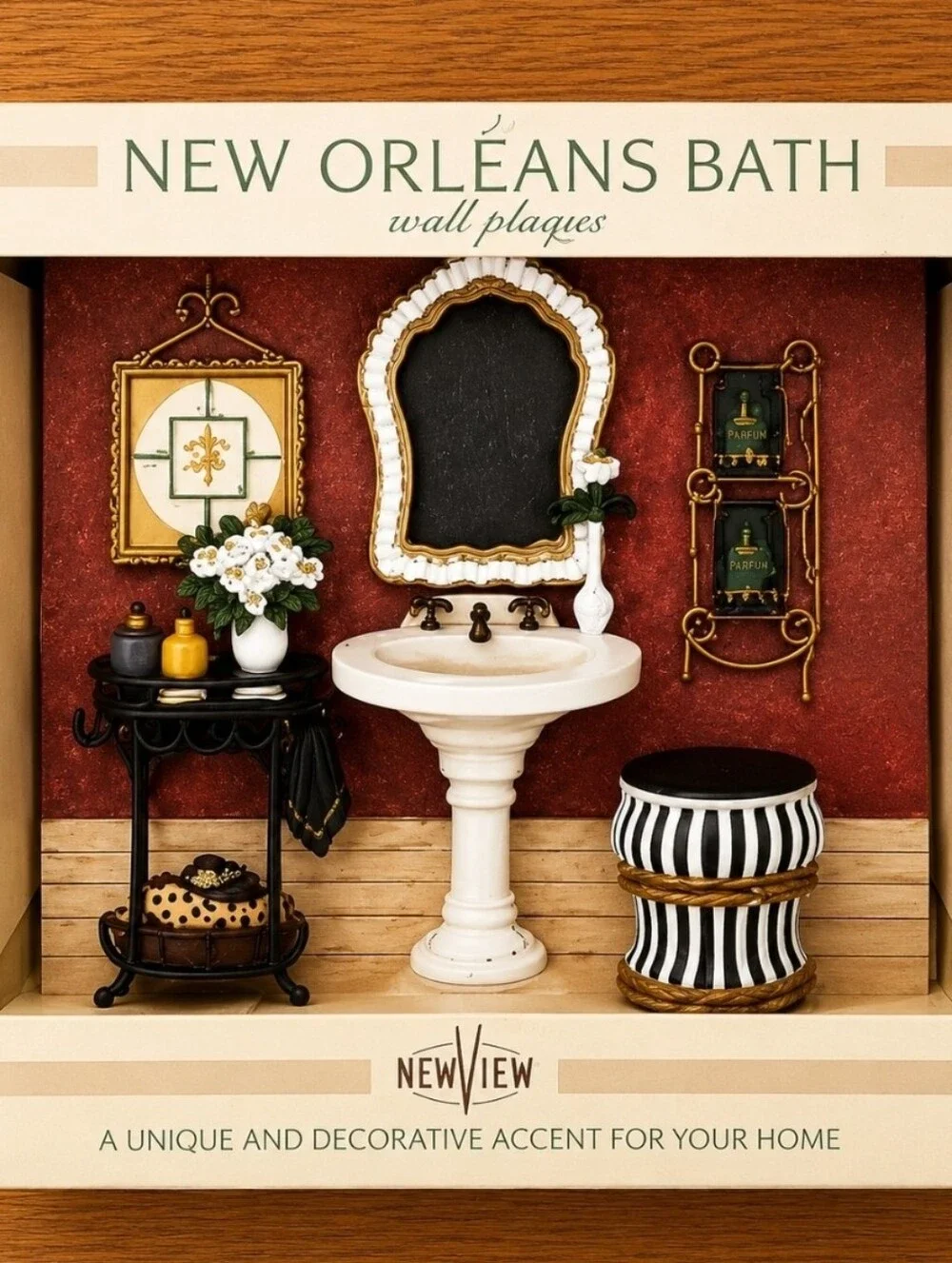 New Framed decorative bathroom prints, Victorian-style bathroom scenes by Charle